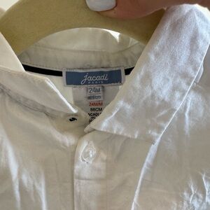 Size 24m jacadi dress shirt . 100% cotton.